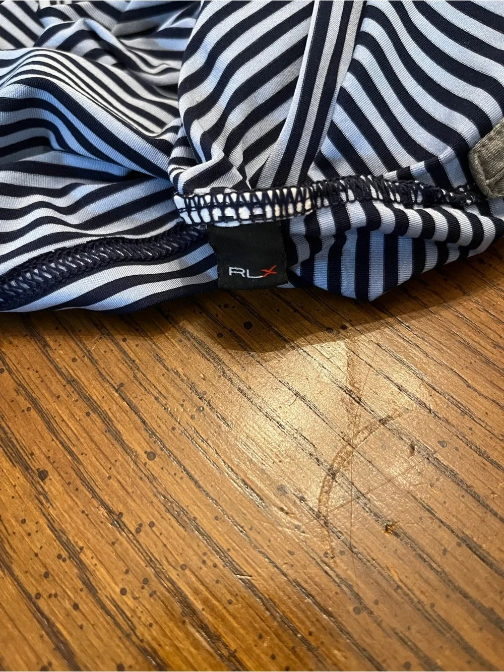 RLX Ralph Lauren Blue Vertical Stripe Polo Shirt, size XXL